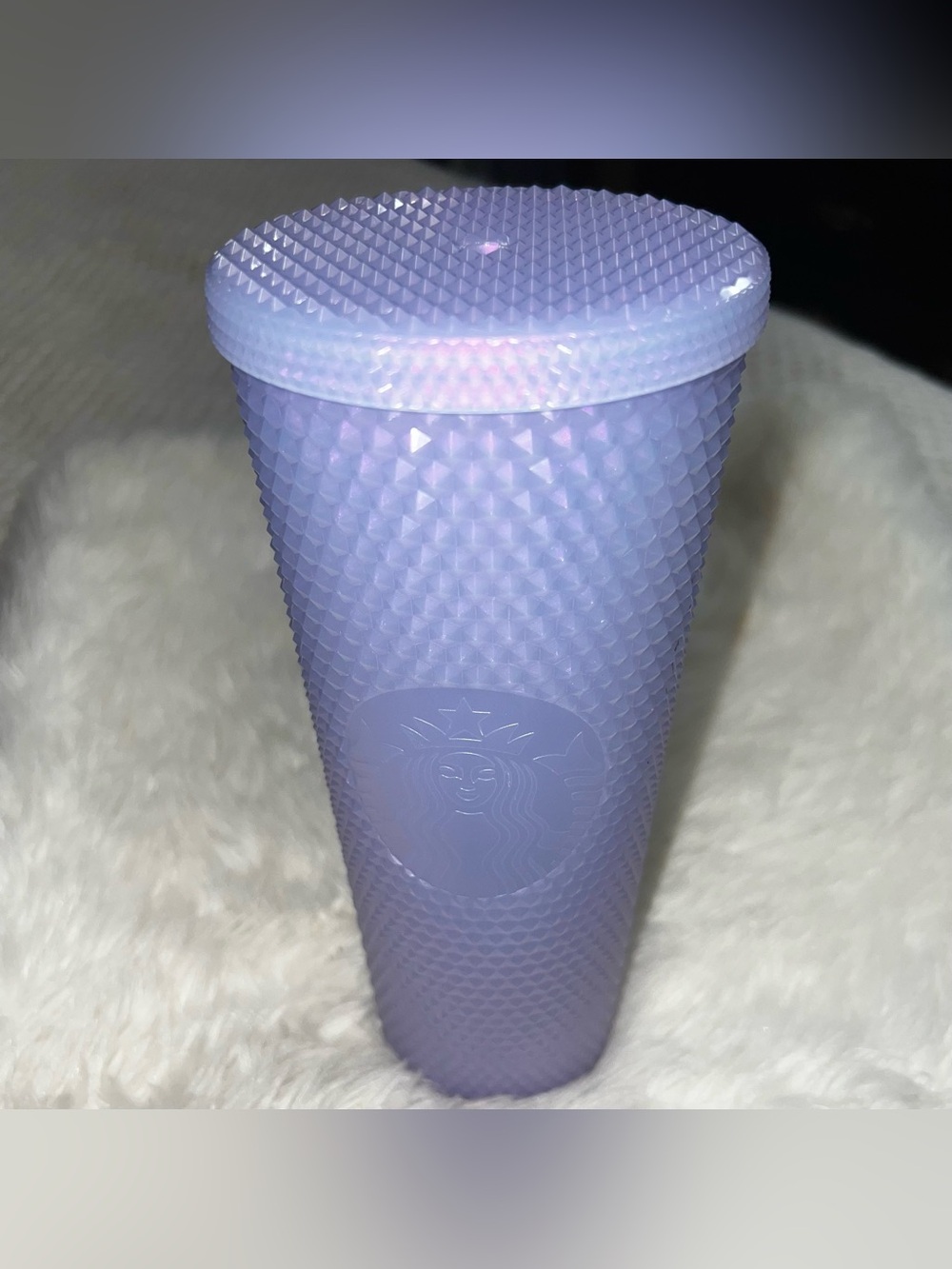 (READ) Starbucks Tumbler Studded Tumbler Cup Iridescent Purple 24 fl oz Venti